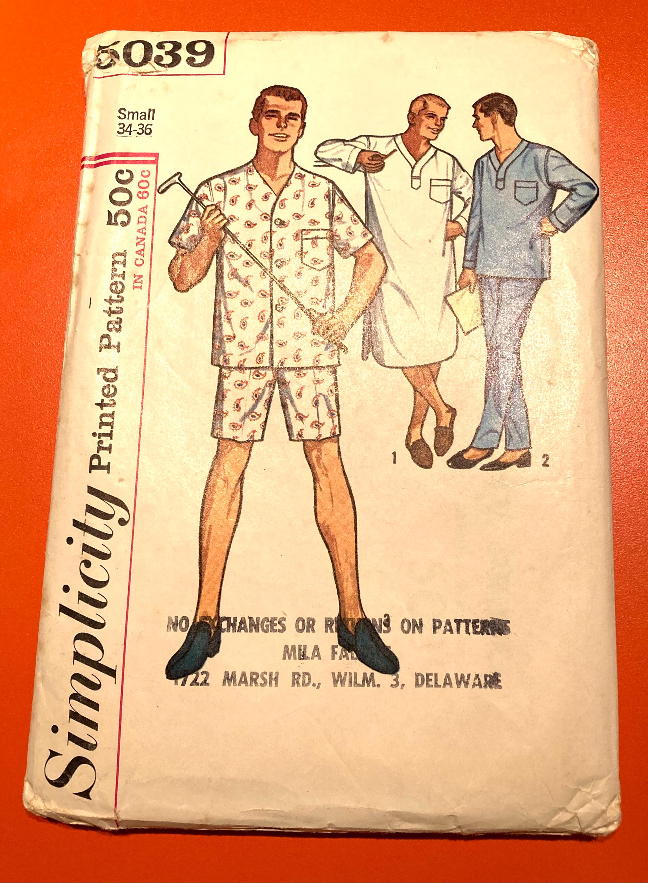 1960s Mens Pajamas - Etsy