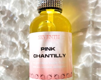 Roze shortcake geurende lichaamsolie | Lichaamsolie na het douchen | Geparfumeerde olieparfum | Hydraterende lichaamsolie | Hydraterende olie | Handgemaakte lichaamsolie