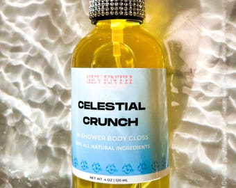Celestial Crunch Geurende Lichaamsolie | Lichaamsolie na het douchen | Geparfumeerde olieparfum | Hydraterende lichaamsolie | Hydraterende olie | Handgemaakte lichaamsolie