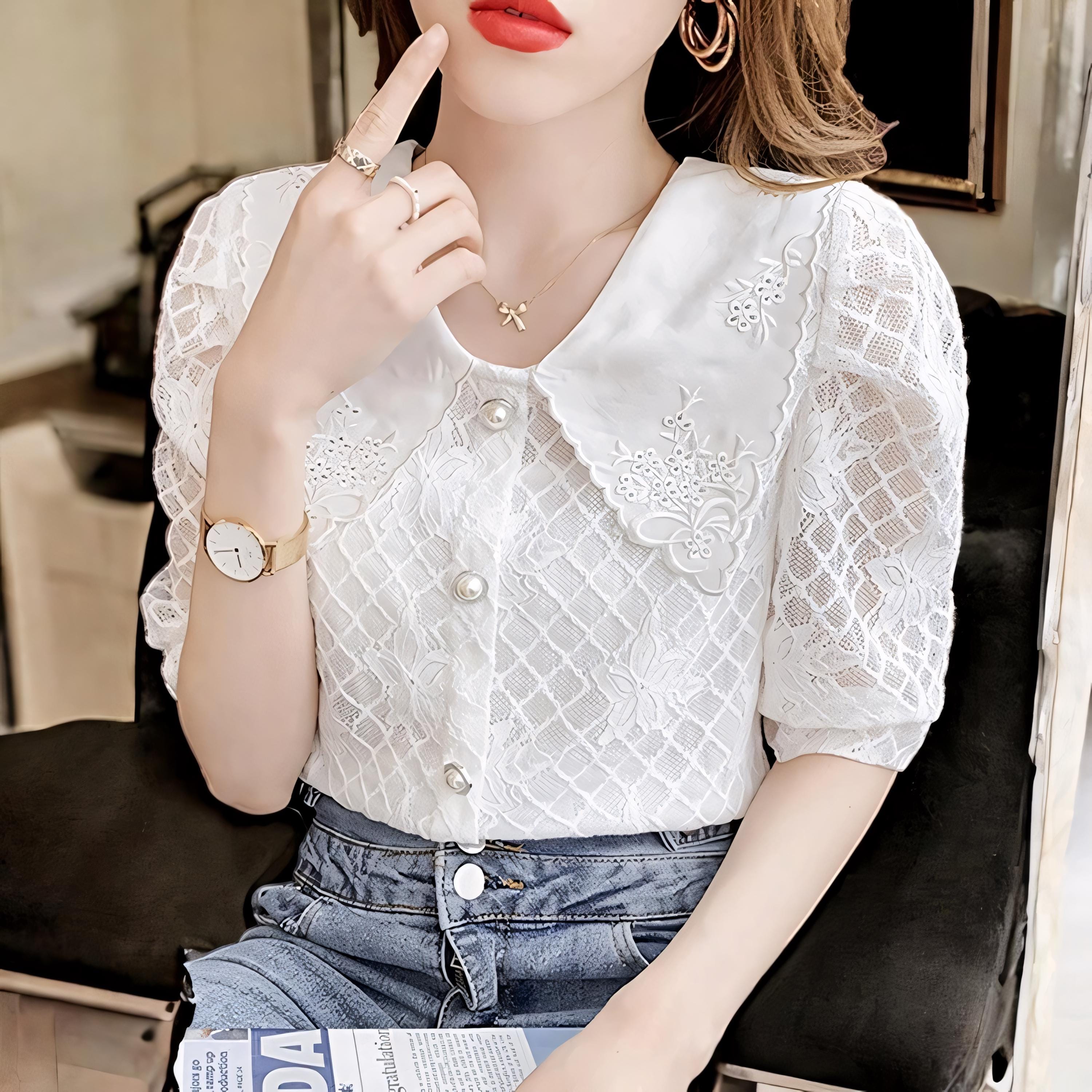 korean long sleeve blouse