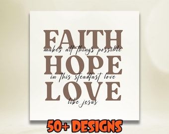 Faith Hope Love Dtf, Christian Dtf Transfer, Bible Verse Heat Transfer, Jesus Ready To Press, Religious Dtf, Faith Based Dtf Transfers