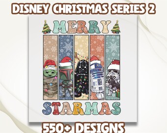Star Wars Christmas Party Dtf Transfer, Starwars Merry Christmas Dtf, Disneyworld Xmas Dtf, Christmas Heat Transfer, DTF Print