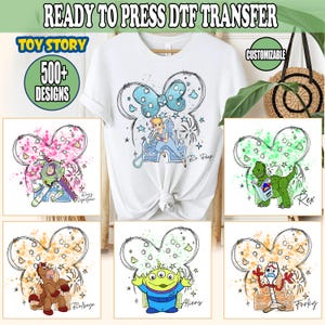 Disney Toy Story Dtf Transfer, Toy Story Ready To Press, Personalized Disney Toy Story Heat Transfer, Disney Toy Story Characters DTF Print