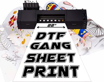 Impresión DTF personalizada, transferencia de hojas DTF en serie, impresión DTF al por mayor, hojas con logotipo personalizado, diseño de impresión DTF, transferencia térmica personalizada, transferencia DTF en masa