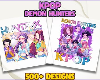 Transferencia de imágenes de Huntrix Kpop Demon Hunters, imágenes de Huntrix Girls, imágenes de Mira Rumi Joey, regalos para fans del Kpop, imágenes de películas de Kpop, imágenes de prensa de calor, imágenes de impresión DTF
