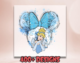 Disney Princess Cinderella DTF Transfer, Disney Princess Character DTF, Magical Kingdom Image Transfer, Disney Ready to Press, Disney DTF