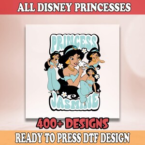 Princess Jasmine DTF, Disney Ready To Press, Princess Transfer, Princess Jasmine Heat Transfer, Disneyland Family Trip DTF,Magic Kingdom Dtf