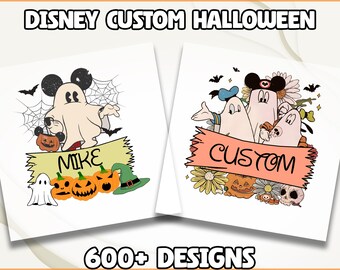 Custom Disney Halloween DTF Transfer, Mickey Minnie Halloween Dtf Print, Family Halloween Matching Ready To Press, Spooky Season Dtf
