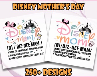 Disney Mom Dtf Transfer, Magical Disney Mom Dtf, Disney Castle Mother's Day Ready To Press, Disney Mama Dtf, Gift for Mom, Magical Mom Dtf