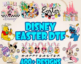 Transferencia de archivos DTF de Pascua de Mickey y sus amigos, DTF del Día de Pascua de Disney 2026, Conejito de Disney listo para imprimir, DTF de Felices Pascuas, DTF de viaje de Pascua a Disneyland