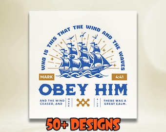 Christian Dtf Transfer, Matthew 8:27 Bible Verse Dtf, Religious Heat Transfer, Inspirational Dtf, Christian Ready To Press, Faith-Based Dtf