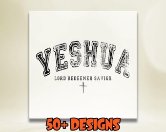 Yeshua Lord Redeemer Savior Dtf, Christian Dtf Transfer, Jesus Lover Dtf, Godly Woman Dtf Print, Religious Heat Transfers, Faith Dtf