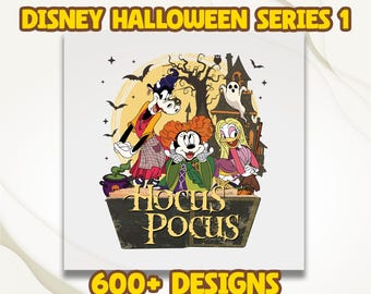 Mickey And Friends Hocus Pocus Halloween DTF, Mickey Halloween Ready To Press, Retro Mickey Mouse Dtf Transfer, Mickey Mouse Halloween Dtf