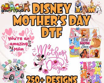 Transferencia DTF del Día de la Madre de Disney, DTF personalizado del Día de la Madre, Disneyland Mom Ready To Press, Disney Best Mom Ever DTF, Minnie Mama Heat Press