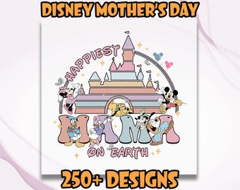 Happiest Mama On Earth DTF, Disney Mommy DTF, Mothers Day Heat Transfer, Disney Mama DTF, Gift For Mom, Disney Mama Ready To Press