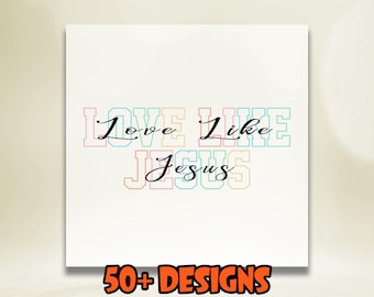 Love Like Jesus Dtf, Christian Dtf, Religious Heat Transfer, Faith Dtf, Jesus Ready To Press, Bible Quote Dtf, Bible Verse Dtf, Be Kind Dtf