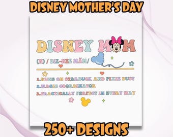 Transferencia de calor para mamá de Disney, Día de la Madre listo para imprimir, Mamá mágica, Regalo para mamá, Transferencia de calor para mamá, Vacaciones Disney, Impresión de Disneyland