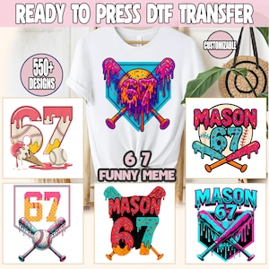 67 Ice Cream Drip Dtf Transfer, Number 67 Dtf, Baseball Ice Cream Drip DTF, Funny 67 Meme Dtf, Six Seven Gen Alpha Slang, 67 Ice Cream Dtf