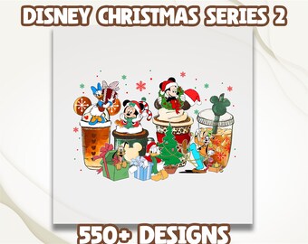 Plantillas de café navideño de Disney, plantillas de café navideño, plantillas de café navideño de Disney para combinar en familia, plantillas de Feliz Navidad, plantillas de prensa térmica para fiestas navideñas