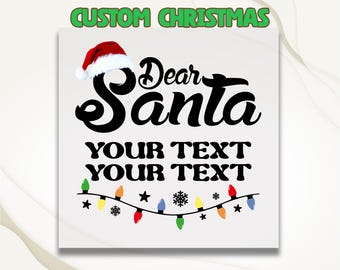 Dear Santa Dtf, Matching Christmas Dear Santa Dtf, Christmas Family Dtf, Matching Christmas Dtf, Christmas Dtf, Custom Dear Santa Dtf