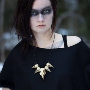 Hawk Skull Trophy Necklace