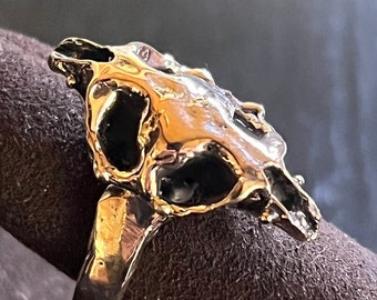 Anillo Rey Rata de Bronce Tamaño 7.5