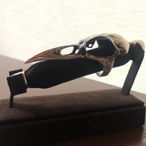 Sterling Silver Crow Skull Ring
