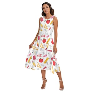 Book Character Day Dress Teacher Magic School Bus Miss Frizzle Dress Halloween Teacher Cosplay Dress Cute Halloween Dress Book Parade Dress