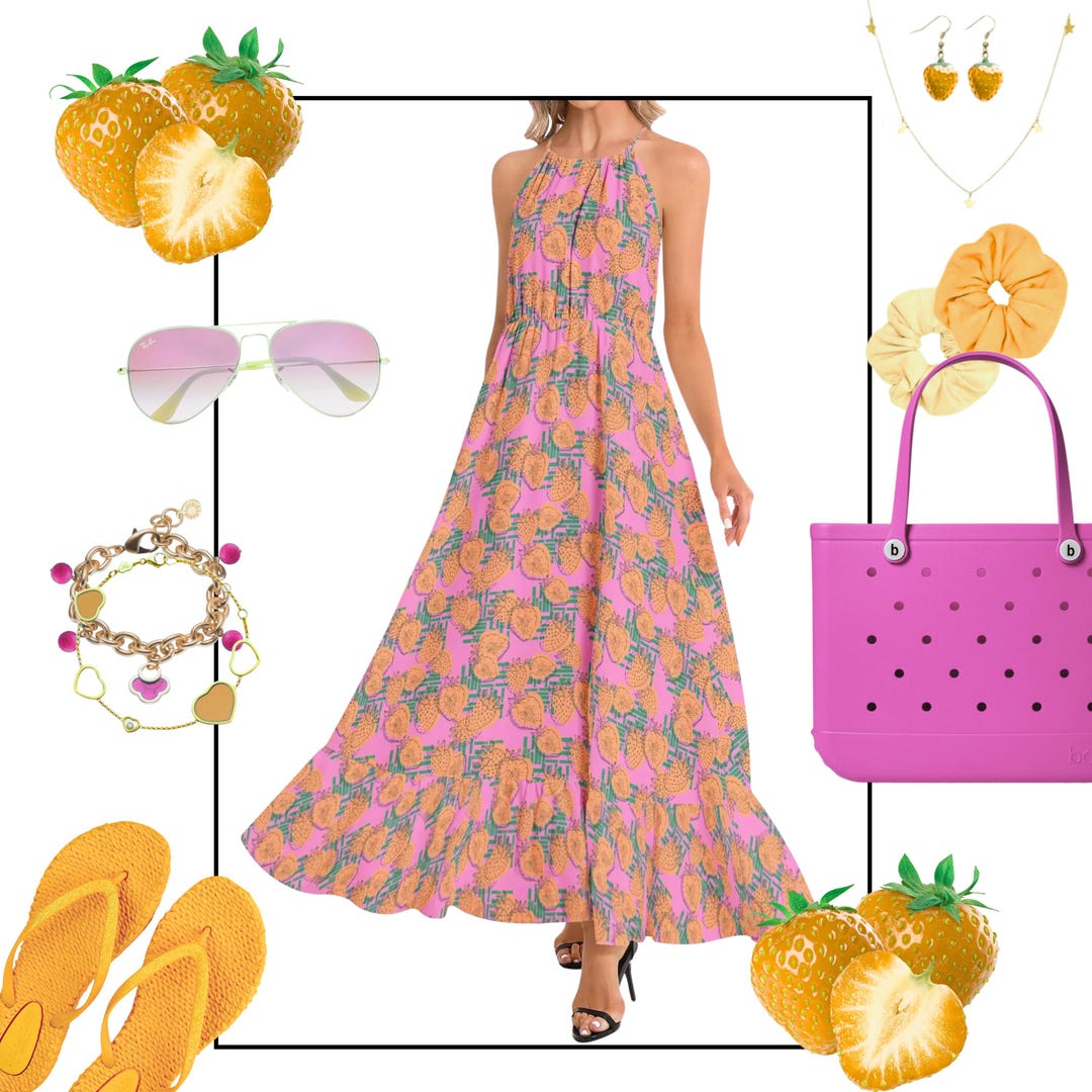 Strawberry Maxi dress main image 1