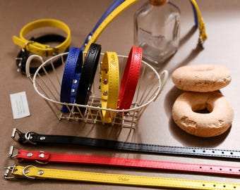 Personalisiertes Lederhalsband mit Gravur. Geschenke für Katzen und Hundeliebhaber