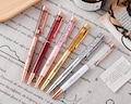 Personalized engraved glitter ballpoint pen, Customized Quicksand Ballpoint Pen,gift for women, stationery, office accessories,writing tools