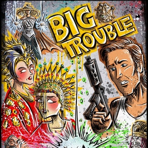 Big Trouble in Little China art print jack burton john carpenter sci fi horror chinese japanese kung fu martial arts kurt russel storms girl