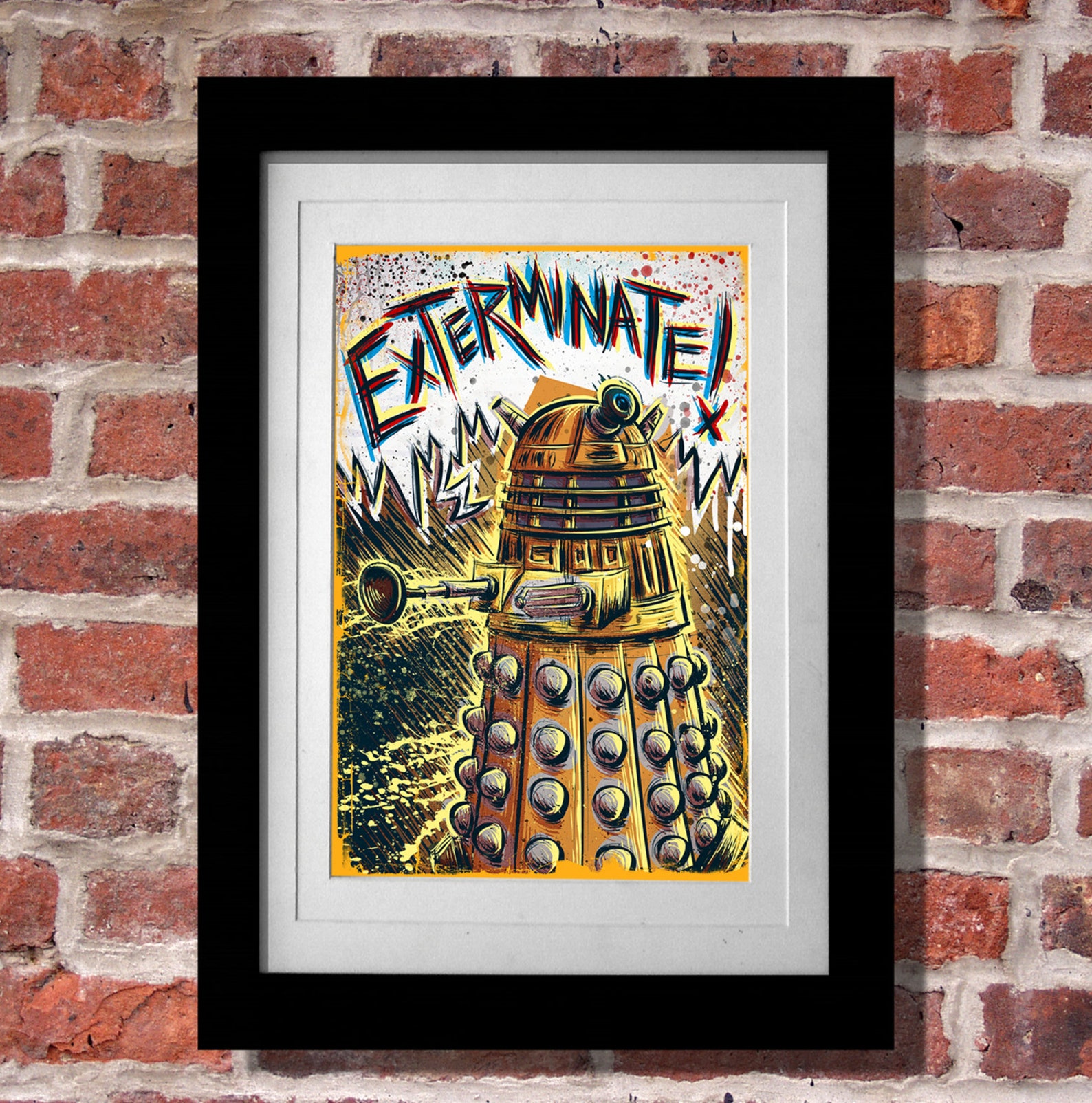 Dalek Dr Who Art Print the Doctor Who BBC Davros Tardis the Doctor ...