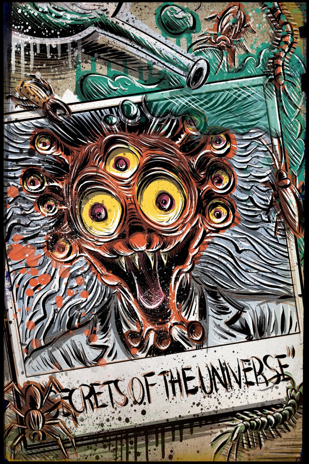 UHF Art Print Weird Al 80's Movie Film Mad Scientist Insects