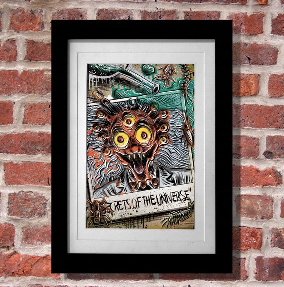 UHF Art Print Weird Al 80's Movie Film Mad Scientist Insects Worms