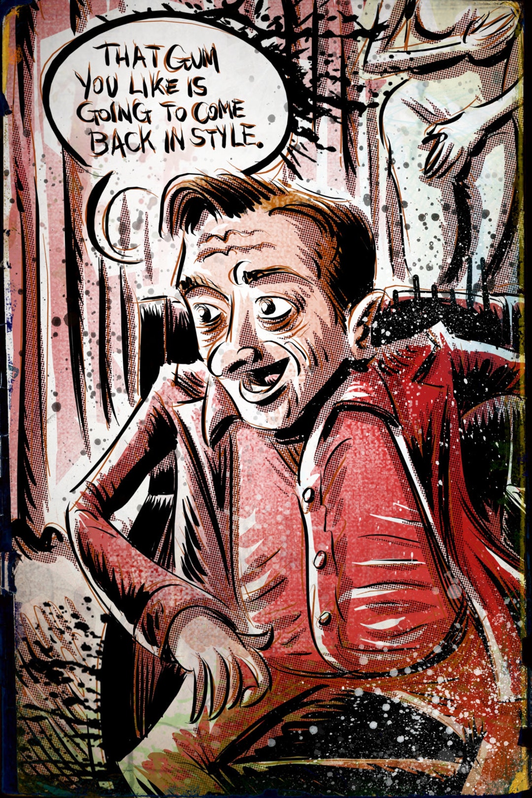 Twin Peaks Dwarf Print, David Lynch, Michael , Fire Walk With Me