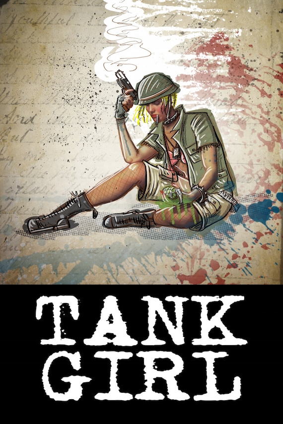 Tank Girl Art Wall Art Comic Home Decor