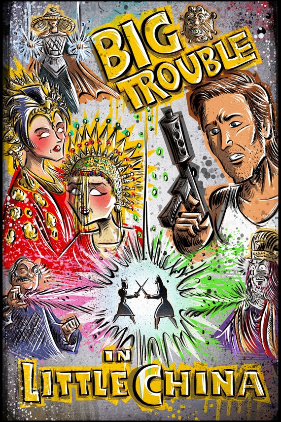 Big Trouble In Little China Art Print Jack Burton John Etsy Israel