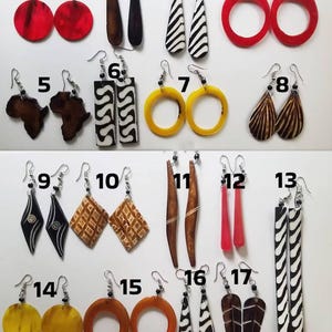 50 Bone earrings, African Horn earrings, Kenyan Maasai earrings
