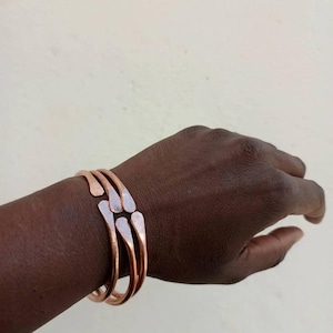 50 Copper Bangles, Adjustable One Size Fits All Bangles, Wholesale Copper Bangles, Stackable Bangles