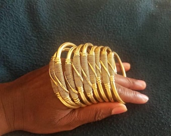 Bracciale in ottone, regolabile, taglia unica