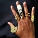 Adinkra African Symbol Rings // Adinkra Rings, Gold Symbol Ring ...