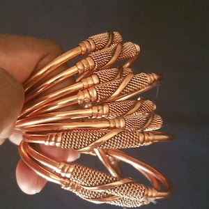 Copper Bangle, Adjustable One Size Fits All Bangle