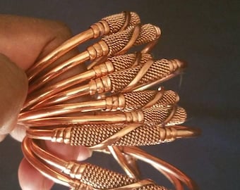 Copper Bangle, Adjustable One Size Fits All Bangle