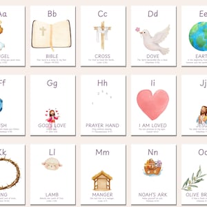 Alphabet handprint art A to Z, preschool Christian printable, Sunday school craft activity