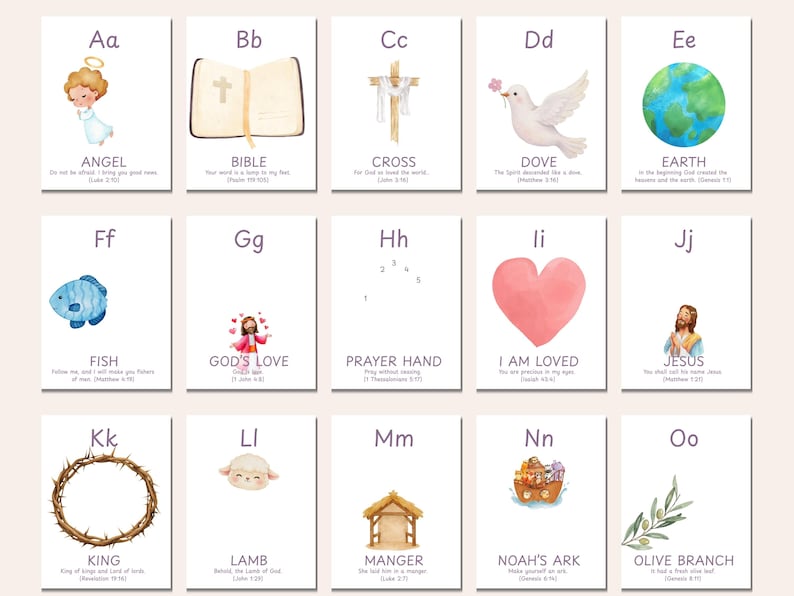 Alphabet handprint art A to Z, preschool Christian printable, Sunday school craft activity