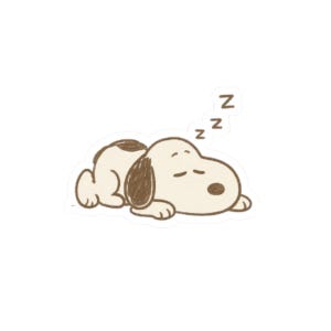 Sleepy Snoopy, Snoopy Stickers, Little Dog, Snoopy Inspired Stickers