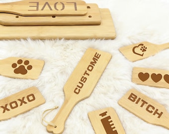Custom BDSM Paddles,Princess Paddles,SM Impact Game Paddles,Thuddy Impact Play/Punishment Spanker Mature,Wooden Paddles,Valentine's Day Gift