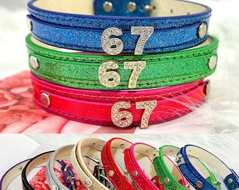 Customized 67 Human Collar,Custom Valentine's Day Digital Collar,SIX-SEVEN NECKLACE,Viral 67 Six Seven,Party Leather Adjustable Day Collar