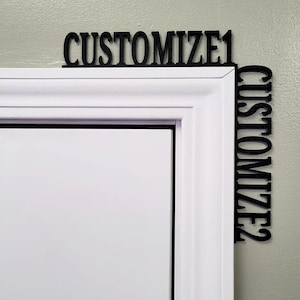 Custom Door Topper Sign: Personalized Airbnb, Teacher, or Business Decor